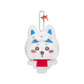 新品 ちいかわもぐもぐ本舗 京都伏見稲荷ぬいぐるみ マスコット うさぎ ハチワレ 公式】ちいかわもぐもぐ本舗伏見稲荷なぬいぐるみ（うさぎ）